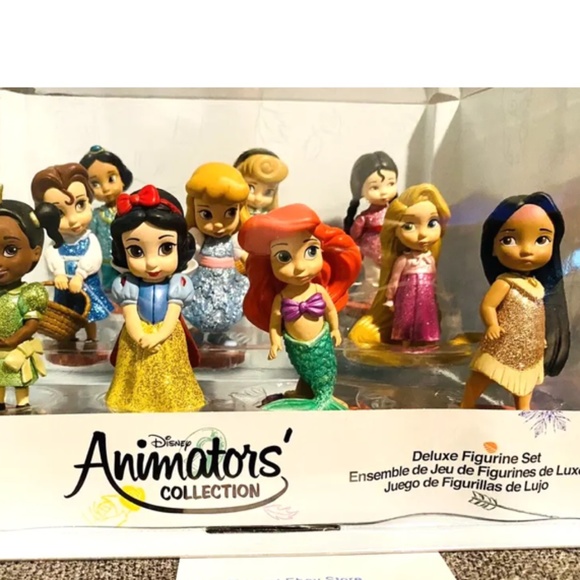 NEW Disney Parks Animators Littles Princess Figures Princess Playset Toy Set - Picture 2 of 7